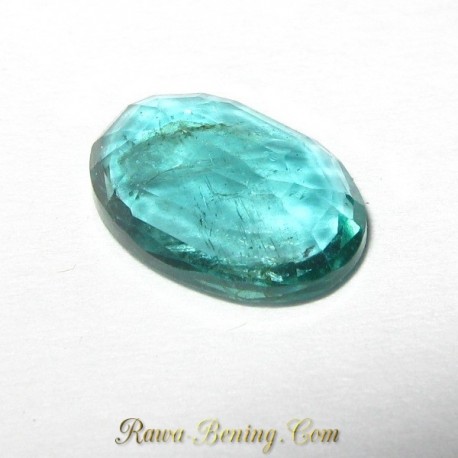 Jual Batu Mulia Natural Zamrud Hijau Oval Cut 1.53 carat www.rawa-bening.com
