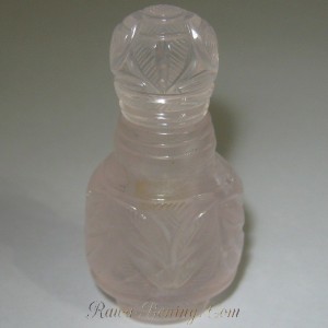 botol parfum dari permata rose quartz