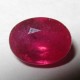 Pinkish Red Ruby Oval 1.27 carat ukuran mungil luster tajam