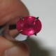 Pinkish Red Ruby Oval 1.27 carat luster menyala dan berkerlip