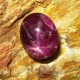 Batu Mulia Star Ruby Kualitas Bagus, 3.35 carat Warna Deep Purplish Red