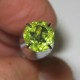 Round Green Peridot 0.85 carat luster bersinar indah