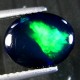 Tampak Bagian Bawah Batu Black Opal Australia 1.79 carat