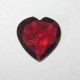 Pyrope Garnet Heart 3.27 carat Foto Bawah Batu