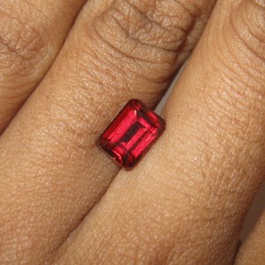 Rectangular Pyrope Garnet 2.07 carat
