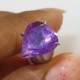 Pear Heart Dark Violet Amethyst 2.60 carat