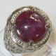 Silver Star Ruby Ring 8.5 US