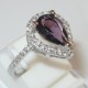 Amethyst CZ Gold Filled Ring 6.5 US