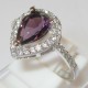 Amethyst CZ Gold Filled Ring 6.5 US
