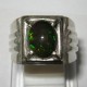 Cincin Silver Black Opal 2.49 carat Ring 8.5US