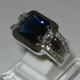 Blue Gold Filled Ring 11US
