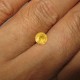 Safir Kuning Bundar 0.92 carat (gambaran ukuran di jari)