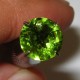 Round Green Peridot 1.87 carat Fraktal Kristal Indah
