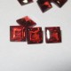 Garnet Merah Kotak 4mm