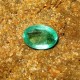 Batu Mulia Zamrud Hijau Indah, Oval Cut 0.91 carat 