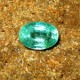 Batu Zamrud Hijau Oval 1.26 carat Bening Bercahaya