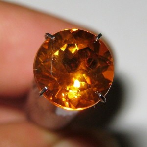 Citrine Orange Round Cut 2.66 carat