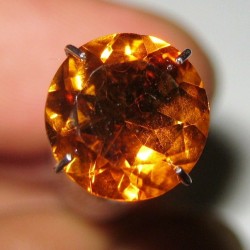 Orange Citrine Round Cut 1.95 carat