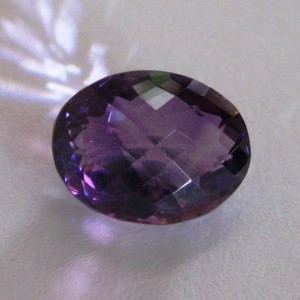 Batu Permata Purple Amethyst Oval Faceted 9.09 carat