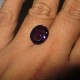 Oval Purple Amethyst 6.08 carat ukuran di jari
