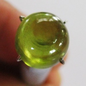 Round Cab Hydrogrossular Garnet 6.53 carat