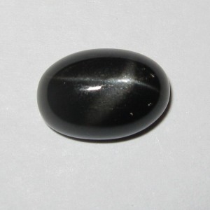 Batu Cincin Star Diopside 5.15 carat Hitam Glossy