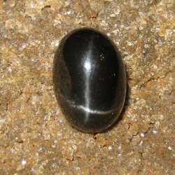 Batu Mulia Star Diopside Black Glossy 4.62 carat