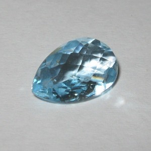 Permata Sky Blue Topaz 2.90 carat Pear Shape Facet