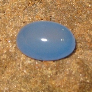 Batu Blue Chalcedony Oval Cab 6.45 carat