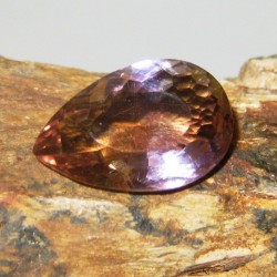 Batu Permata Ametrine 6.15 carat Pear Shape