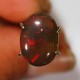 Batu Mulia Natural Opal Coklat 1.40 carat Oval Cab