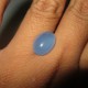 Oval Blue Chalcedony 6.65 carat