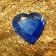 Safir Biru Bentuk Hati 4.40 carat Lead Glas Filled