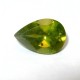 Pear Shape Peridot 1.55 carat Hijau Greenish Pekat