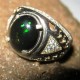 Cincin Etnis Black Opal Ring 9US