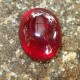 Batu Permata Pinkish Red Ruby Oval Cabochon 4.00 carat