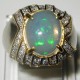 Cincin Opal Silver 925 Ring 8US untuk Pria Masa Kini