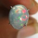 Batu Opal Pelangi Afrika 1.24 carat Oval Cabochon