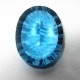 Laser Cut London Blue Topaz Oval 2.35 carat
