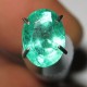 Top Green Emerald 0.90 carat Nyala cahaya Terang