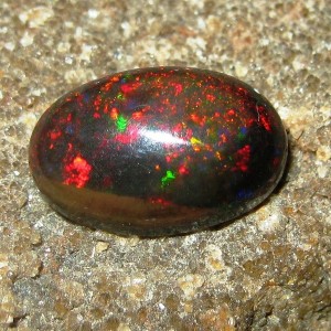Red Mackerel Black Opal 2.25 carat