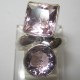 Pink CZ Silver 925 Ring 6.5US