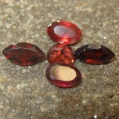 Set 5 Pcs Garnet Merah 2.50 carat