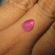 Pear Buff Top Pink Ruby 2.00 carat