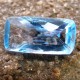 Batu Permata Ice Blue Topaz Rectangular 10 carat Kualitas VSI