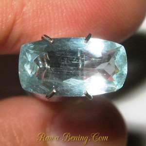 Jual Batu Mulia Cushion Rectangular Aquamarine 1.85 carat