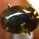 Kualitas Batu Mulia Yellowish Brown Oval Zircon 2.14 carat
