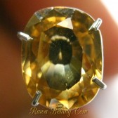 Batu Permata Brownish Yellow Cushion Zircon 2.32 carat www.rawa-bening.com