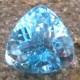 Batu Permata Elegant Sparkling Triangular Blue Topaz 12.90 carat