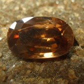 Oval Orangy Brown Zircon 2.13 carat